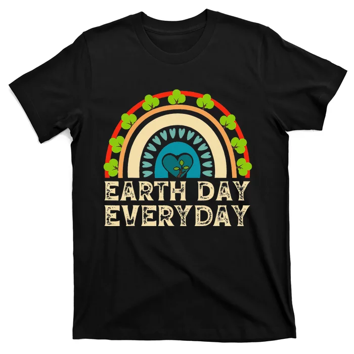 Earth Day Everyday Rainbow Planet Earth T-Shirt