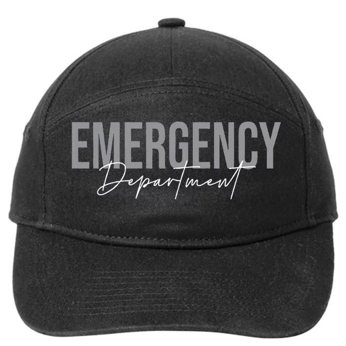 Emergency Department Emergency Room Healthcare Nursing 7-Panel Snapback Hat