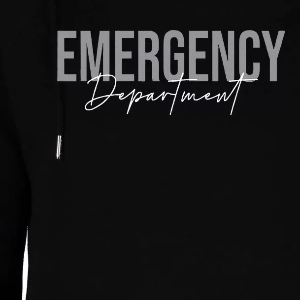 Emergency Department Emergency Room Healthcare Nursing Womens Funnel Neck Pullover Hood