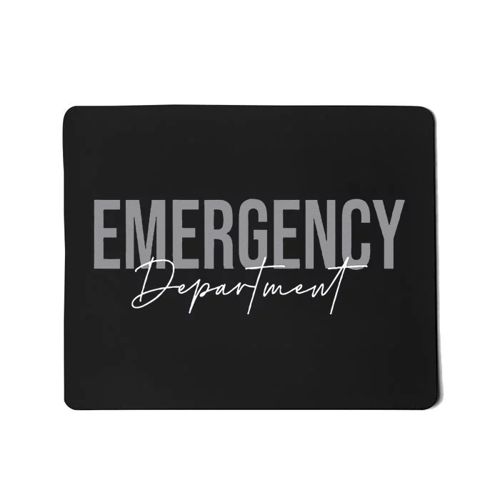 Emergency Department Emergency Room Healthcare Nursing Mousepad