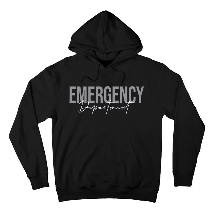 Emergency Department Emergency Room Healthcare Nursing Tall Hoodie