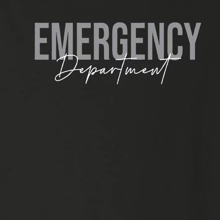 Emergency Department Emergency Room Healthcare Nursing Toddler Long Sleeve Shirt