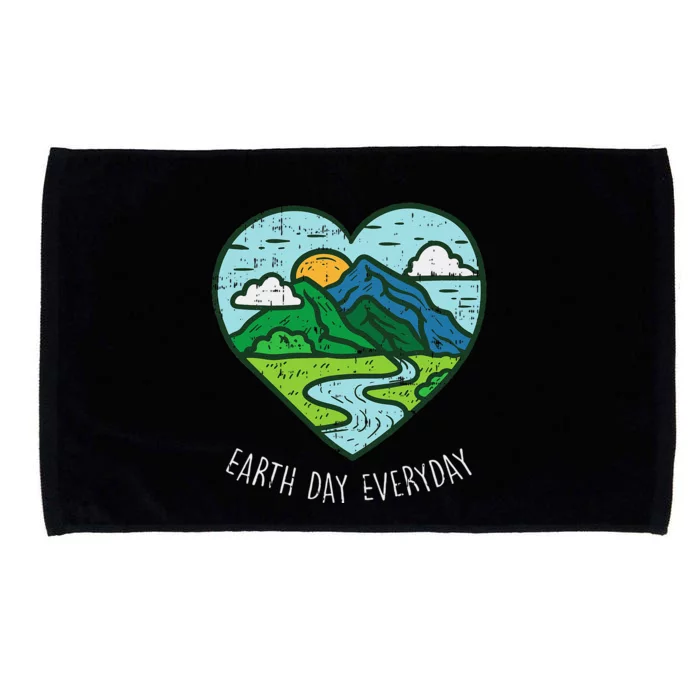 Earth Day Everyday April 22nd Environ Talist Gift Microfiber Hand Towel