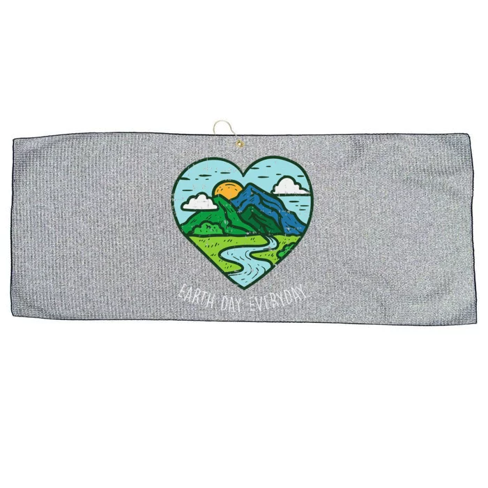 Earth Day Everyday April 22nd Environ Talist Gift Large Microfiber Waffle Golf Towel