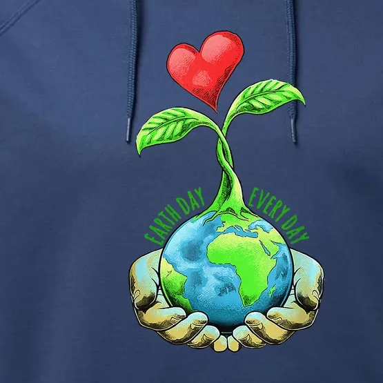 Earth Day Everyday Earth Day Performance Fleece Hoodie