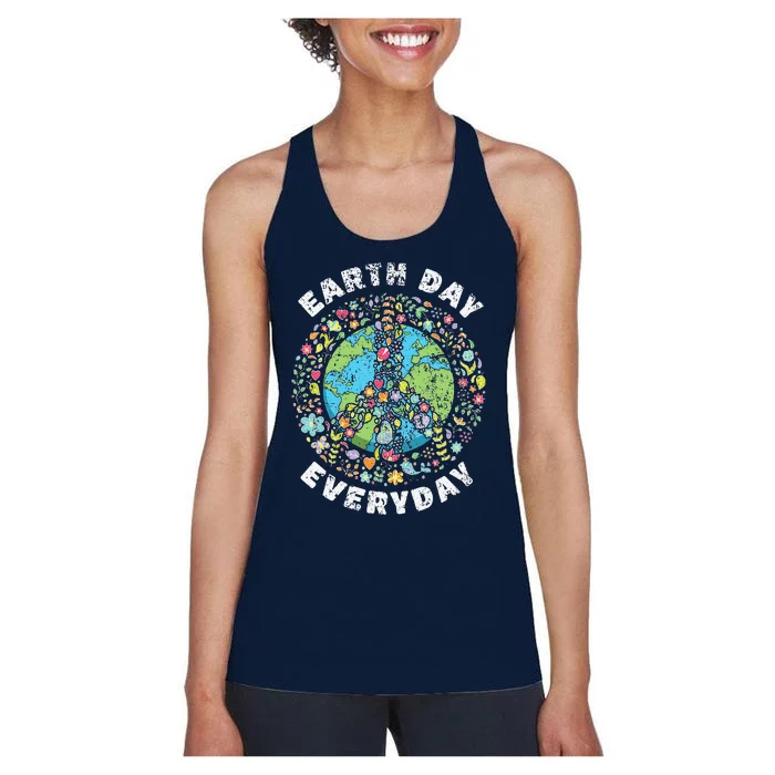 Earth Day Everyday Earth Day Copy Women's Racerback Tank