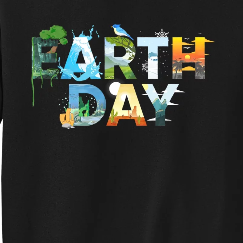 Earth Day Environmental Protection Save Tree & Animals Sweatshirt