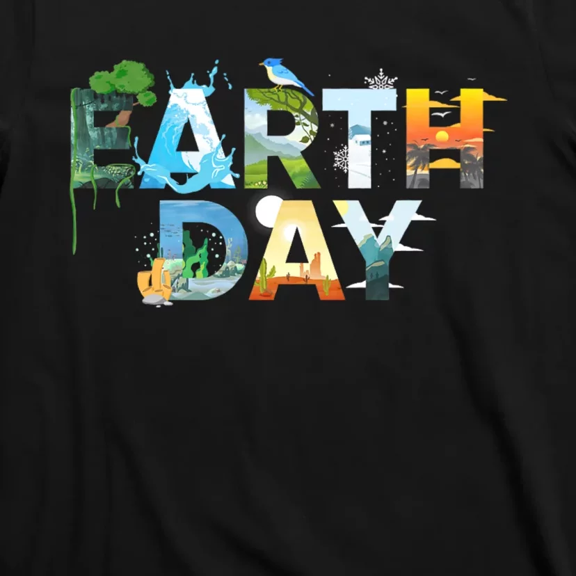 Earth Day Environmental Protection Save Tree & Animals T-Shirt