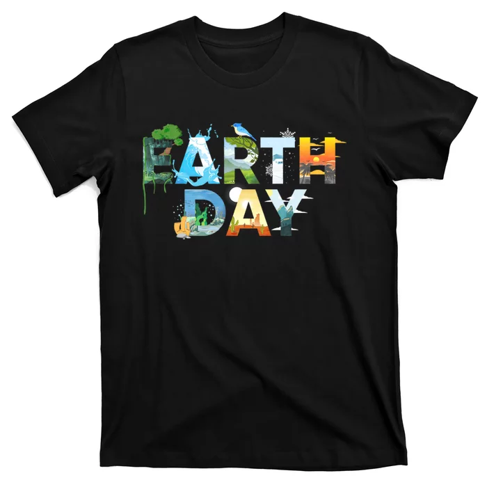 Earth Day Environmental Protection Save Tree & Animals T-Shirt