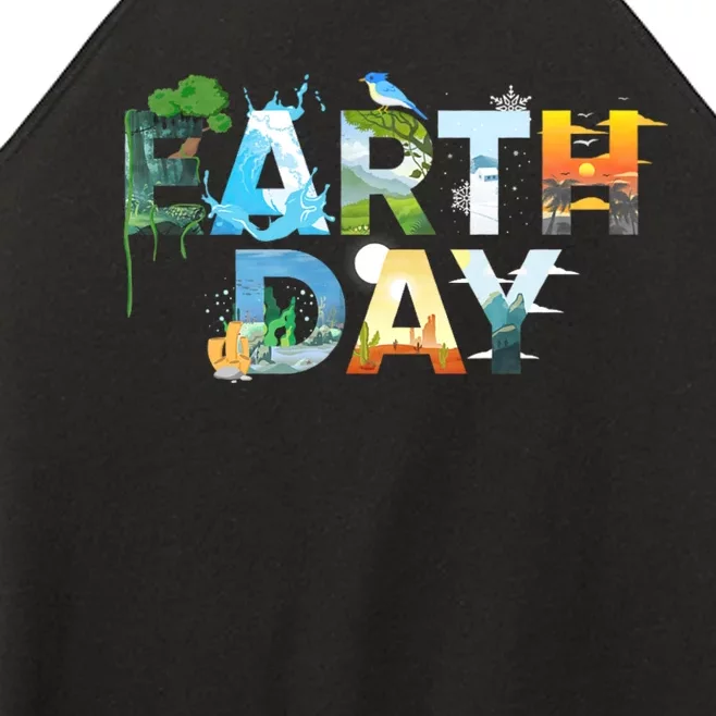 Earth Day Environmental Protection Save Tree & Animals Women’s Perfect Tri Rocker Tank