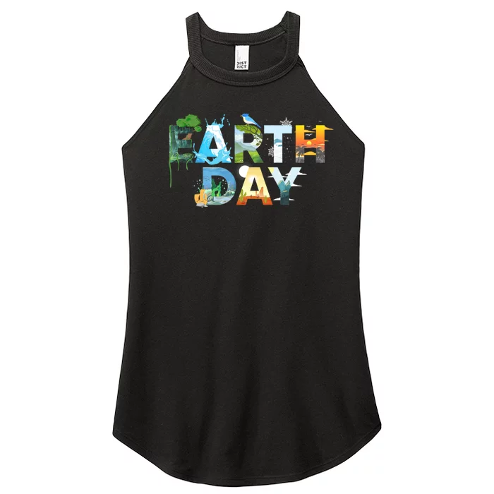 Earth Day Environmental Protection Save Tree & Animals Women’s Perfect Tri Rocker Tank