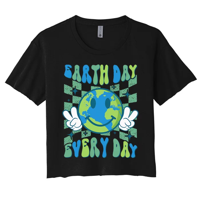 Earth Day Everyday Earth Day 2024 Women's Crop Top Tee