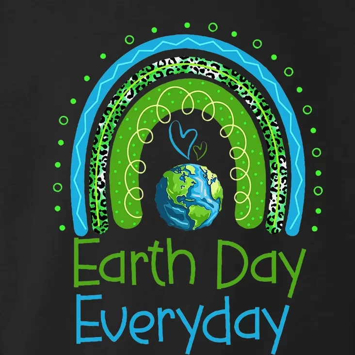 Earth Day Everyday Rainbow Design Earth Day Toddler Hoodie