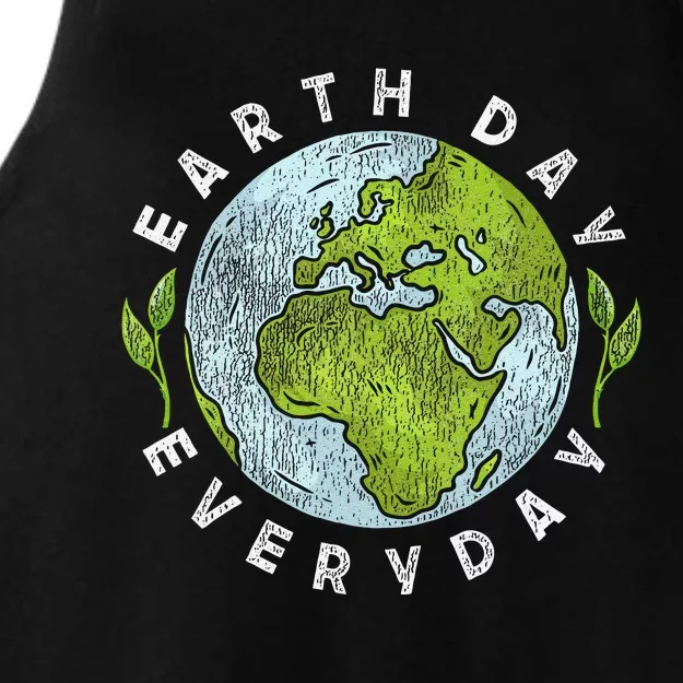 Earth Day Everyday Earth Day Ladies Tri-Blend Wicking Tank