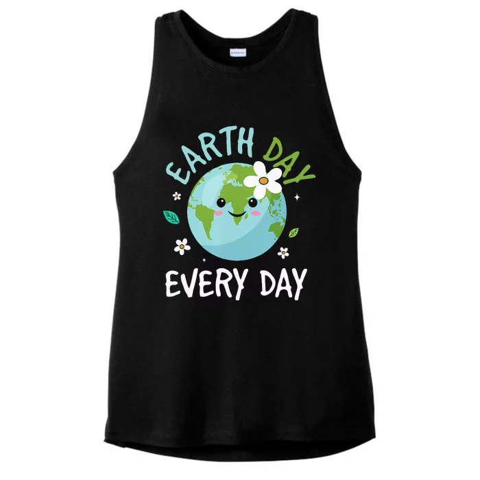 Earth Day Everyday Environment Earth Day 2024 Ladies Tri-Blend Wicking Tank