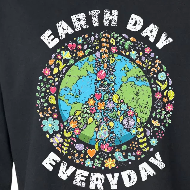 Earth Day Everyday Earth Day Cropped Pullover Crew