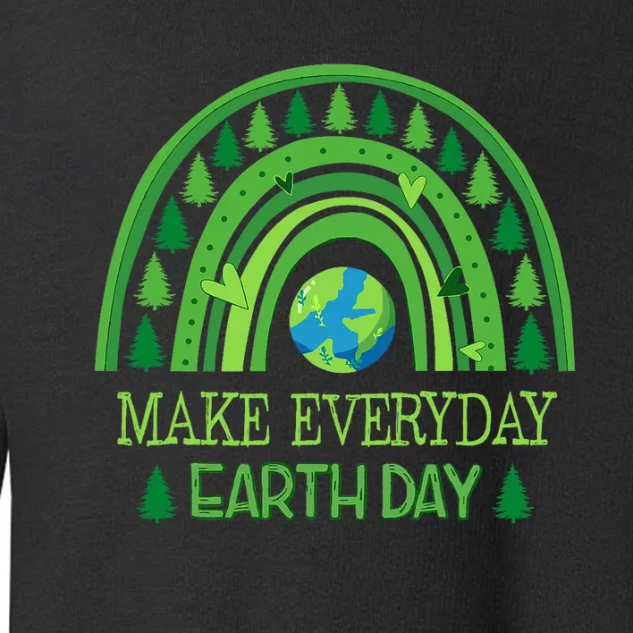 Earth Day Everyday Rainbow 2024 Toddler Sweatshirt