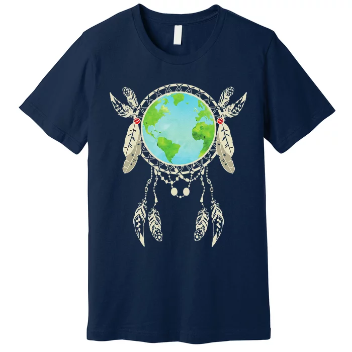 Earth Dreamcatcher Earth Day Premium T-Shirt