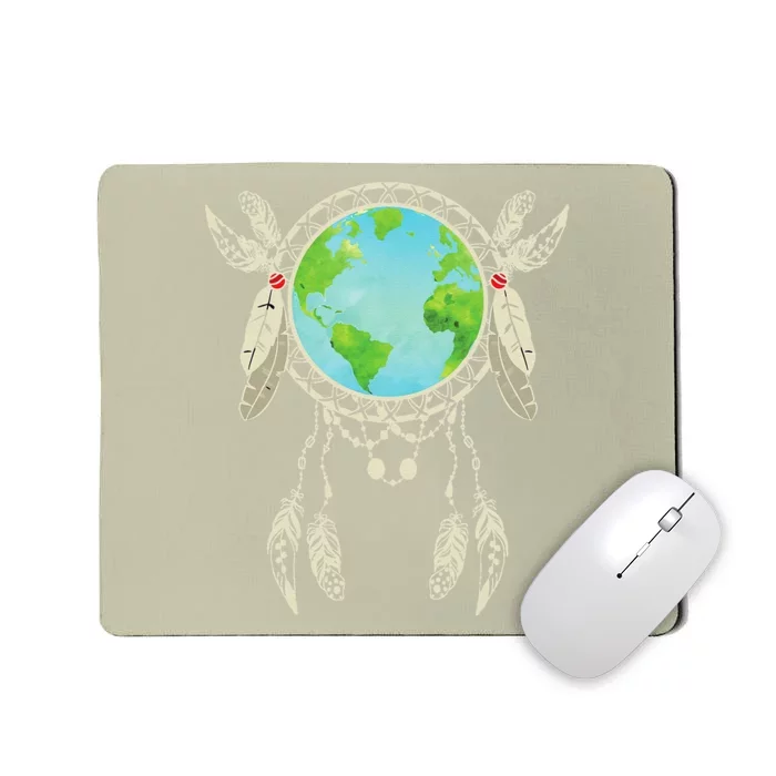 Earth Dreamcatcher Earth Day Mousepad