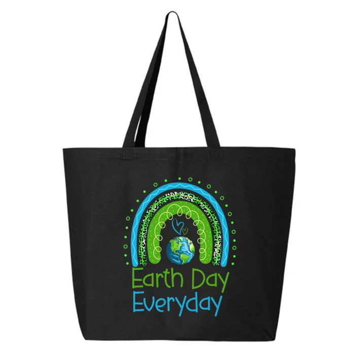 Earth Day Everyday Rainbow Design Earth Day 25L Jumbo Tote