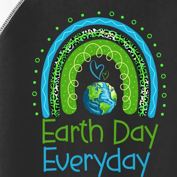 Earth Day Everyday Rainbow Design Earth Day Toddler Fine Jersey T-Shirt