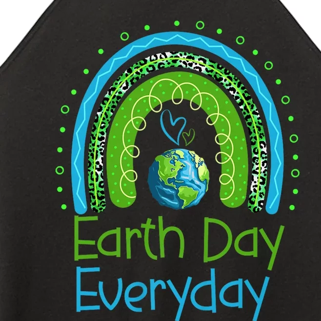 Earth Day Everyday Rainbow Design Earth Day Women’s Perfect Tri Rocker Tank