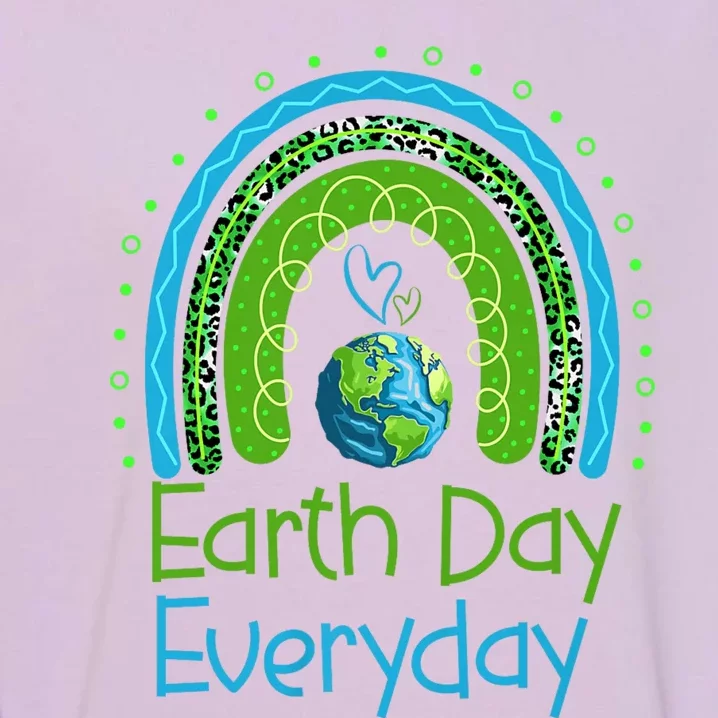 Earth Day Everyday Rainbow Design Earth Day Garment-Dyed Sweatshirt