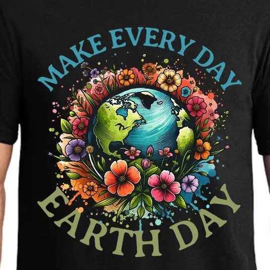 Earth Day Every Day Groovy Retro 70s Earth Day Pajama Set