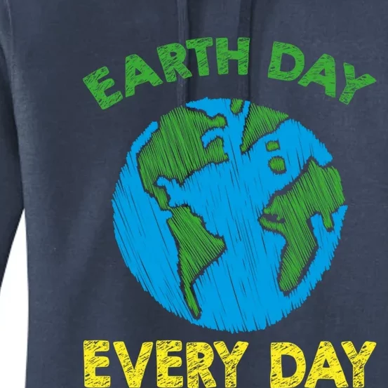 Earth Day Everyday Save Planet Nature Love Environtal Cute Gift Women's Pullover Hoodie