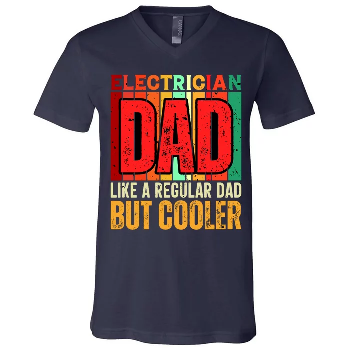 Electrician Dad V-Neck T-Shirt