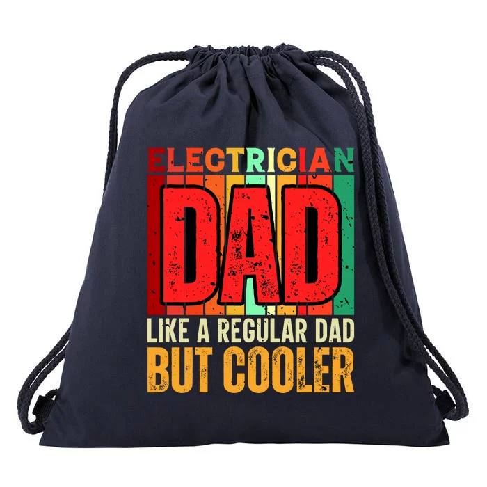 Electrician Dad Drawstring Bag