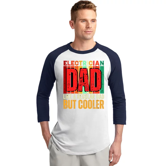 Electrician Dad Baseball Sleeve Shirt