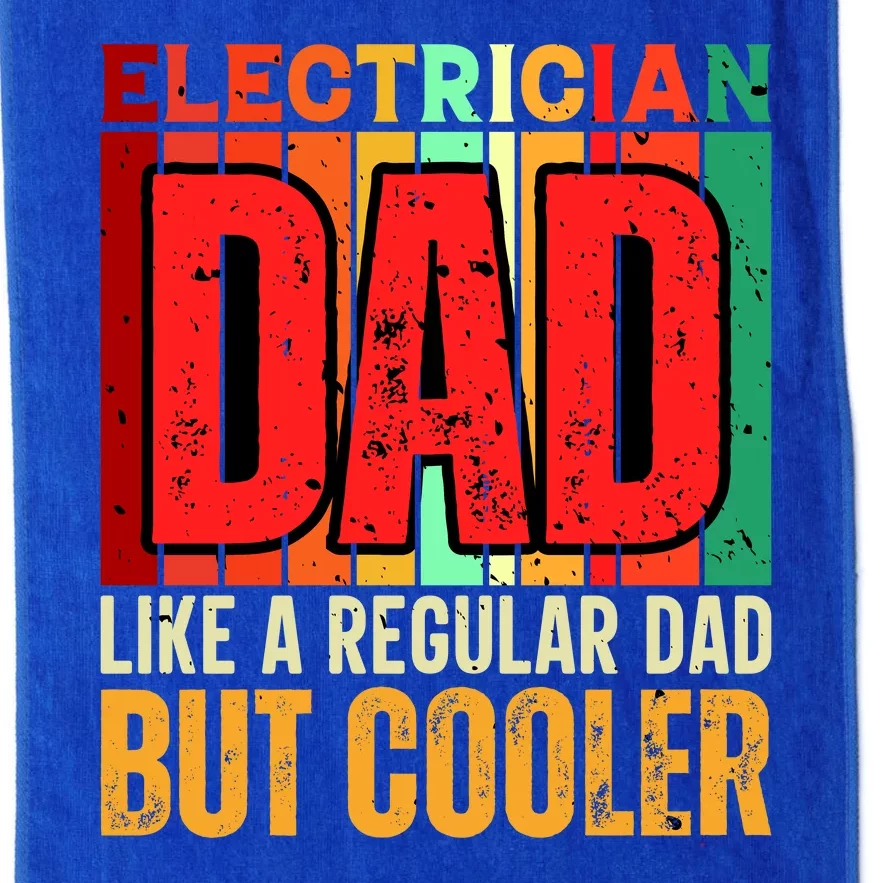 Electrician Dad Platinum Collection Golf Towel