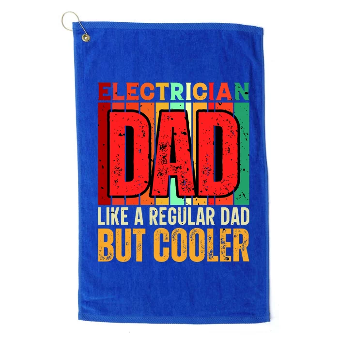 Electrician Dad Platinum Collection Golf Towel