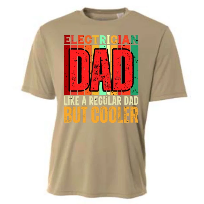 Electrician Dad Cooling Performance Crew T-Shirt