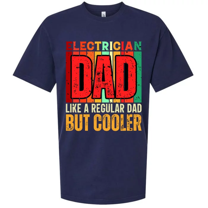 Electrician Dad Sueded Cloud Jersey T-Shirt