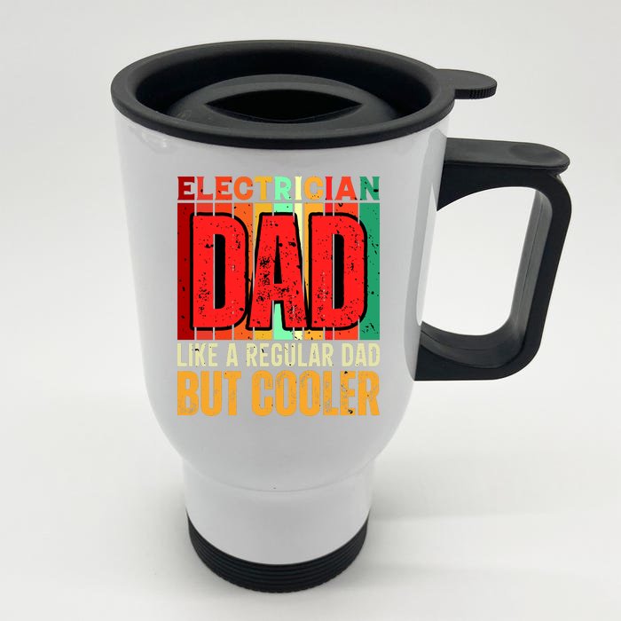 Electrician Dad Front & Back Stainless Steel Travel Mug