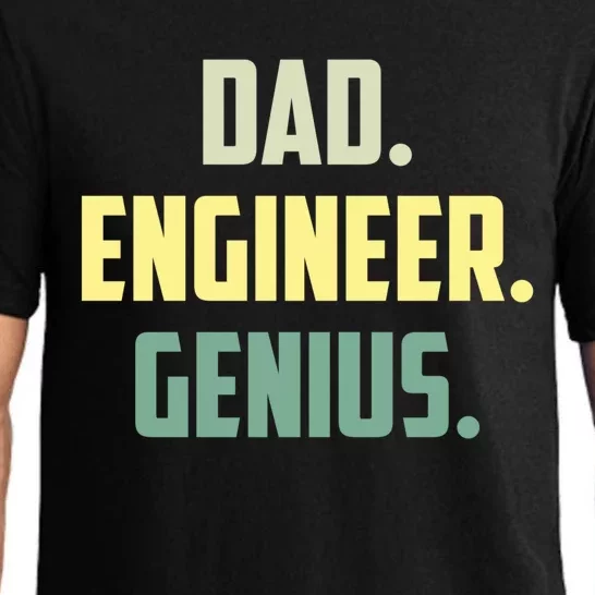 Engineering Dad Engineer Husbands Dad Engineer Genius Gift Pajama Set