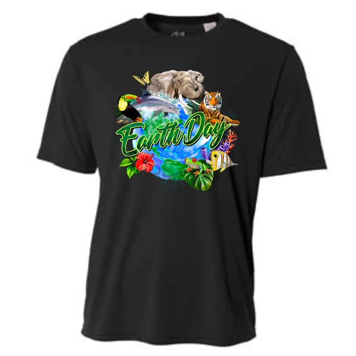 Earth Day Cooling Performance Crew T-Shirt