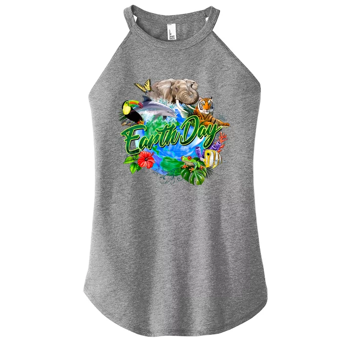 Earth Day Women’s Perfect Tri Rocker Tank