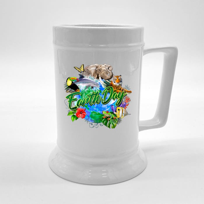 Earth Day Front & Back Beer Stein