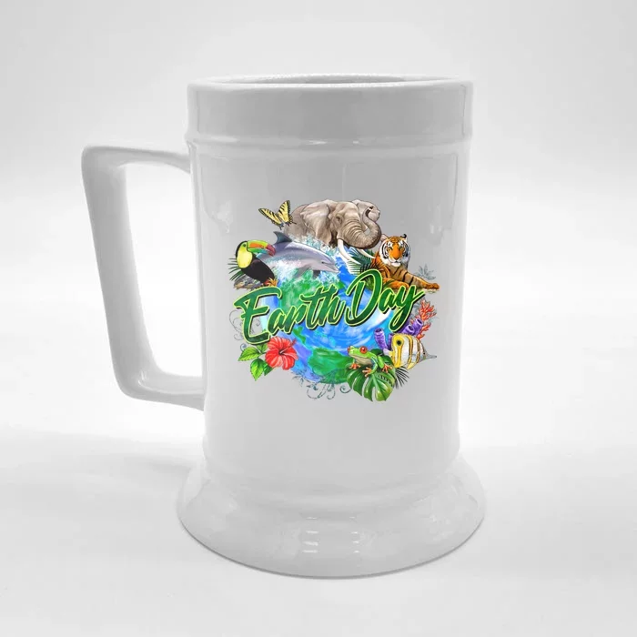 Earth Day Front & Back Beer Stein