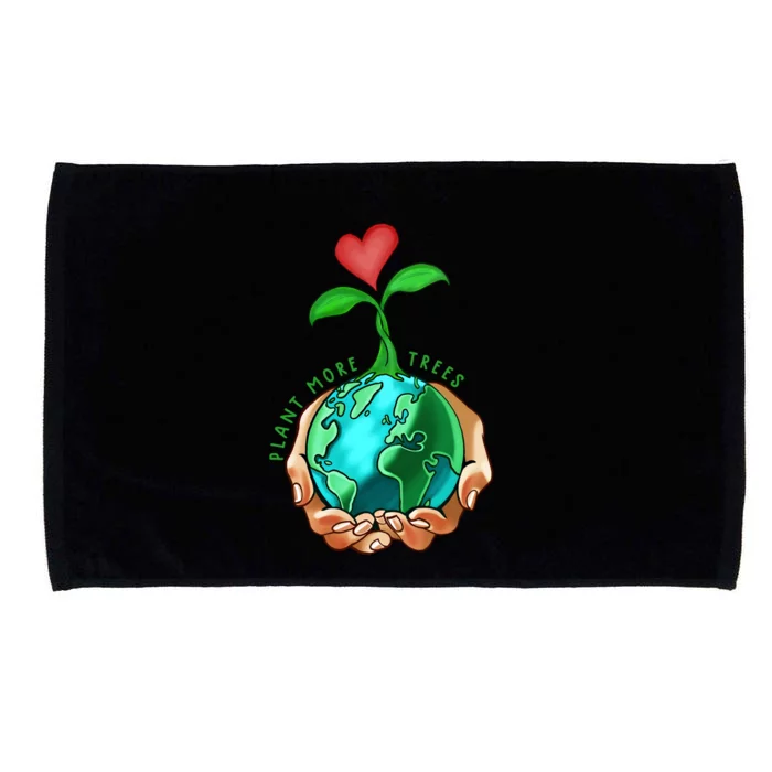 Earth Day Everyday Plant More Trees Save Our Climate Change Gift Microfiber Hand Towel