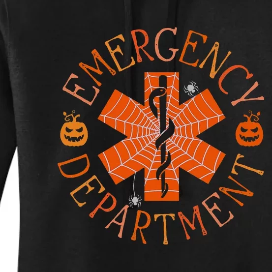 Emergency Department Er Nurse Halloween Emergency Room Tech Women's Pullover Hoodie