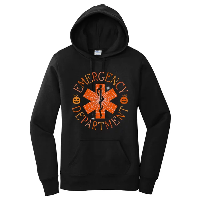 Emergency Department Er Nurse Halloween Emergency Room Tech Women's Pullover Hoodie