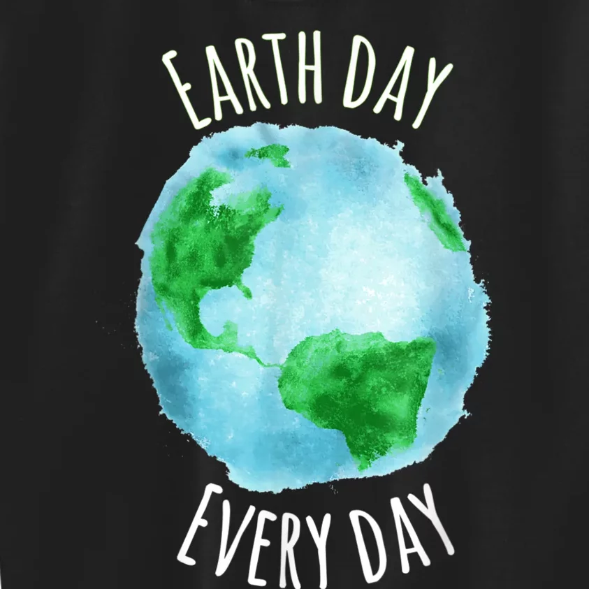 Earth Day Every Day Happy Earth Day 2024 Kids Sweatshirt