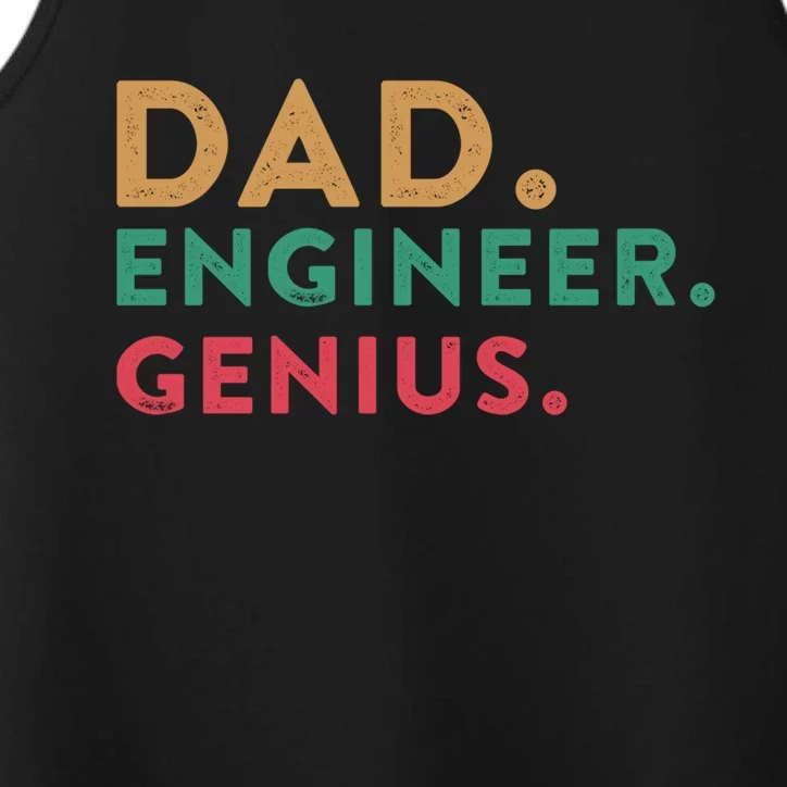 Engineering Dad Engineer Dads Dad Engineer Genius Gift Performance Tank