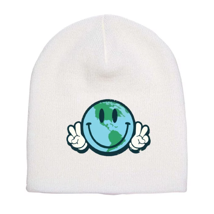 Earth Day Short Acrylic Beanie