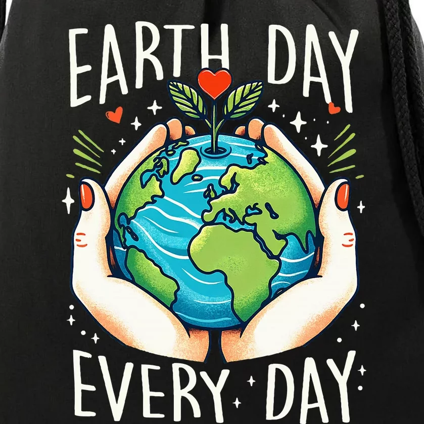 Earth Day Everyday Planet Anniversary Drawstring Bag