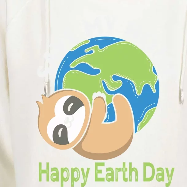 Earth Day Environtalists Cute Sloth Nature Lover Gift Womens Funnel Neck Pullover Hood